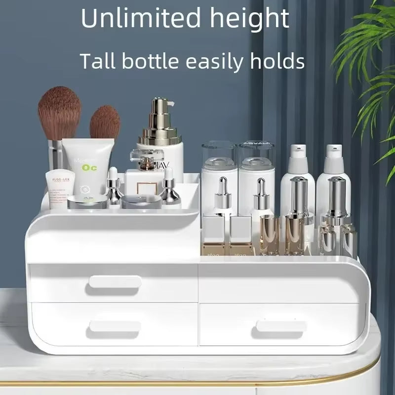 Desktop Makeup Organizer Cosmetic Storage Box Jewelry Nail Polish Drawer Organizer Container Lipstick Sorting Sundries Cases