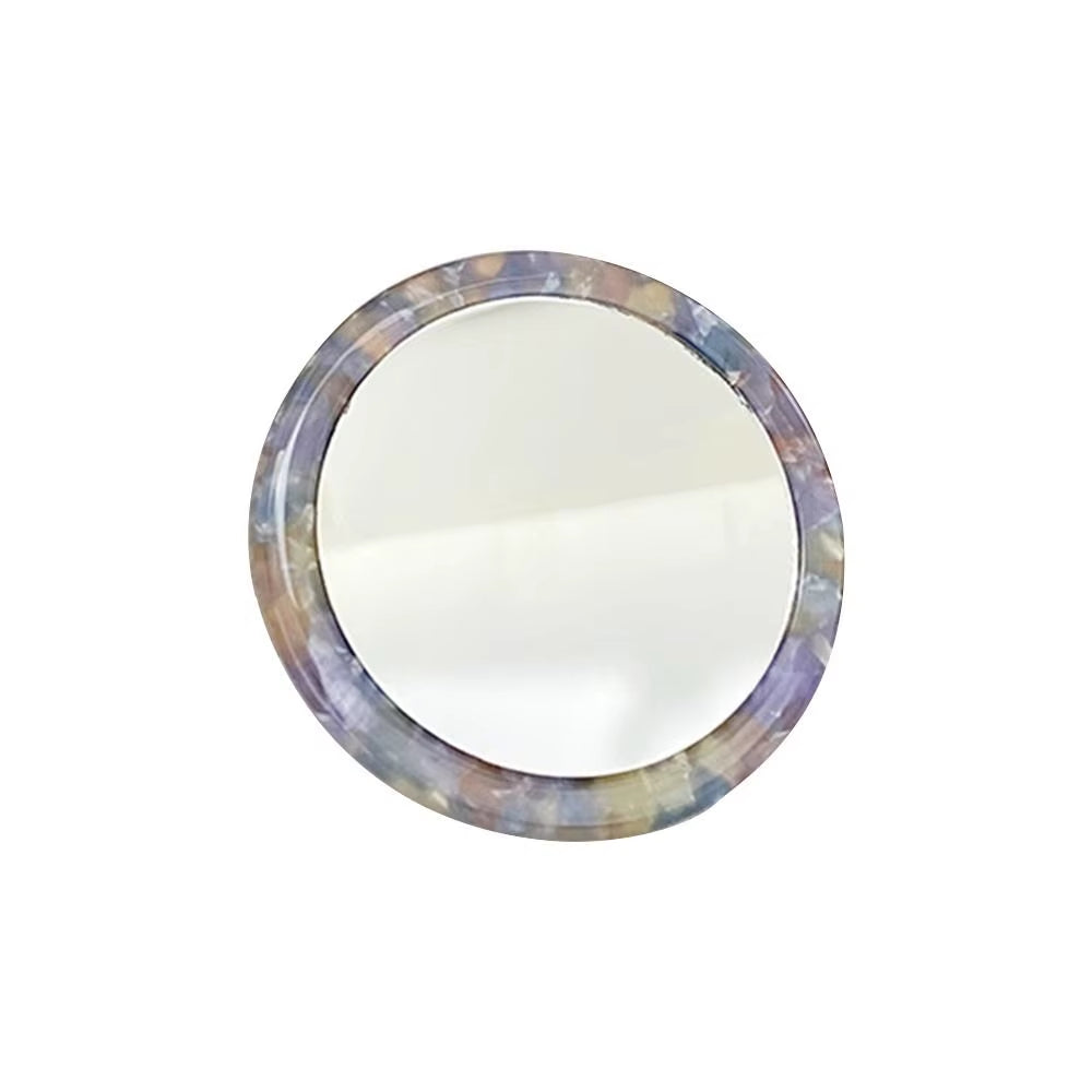 New Simple Acetate Mini round Mirror Makeup Mirror Cosmetic Vanity Mirror SPA Salon Compact Mirrors Portable Beauty Mirrors