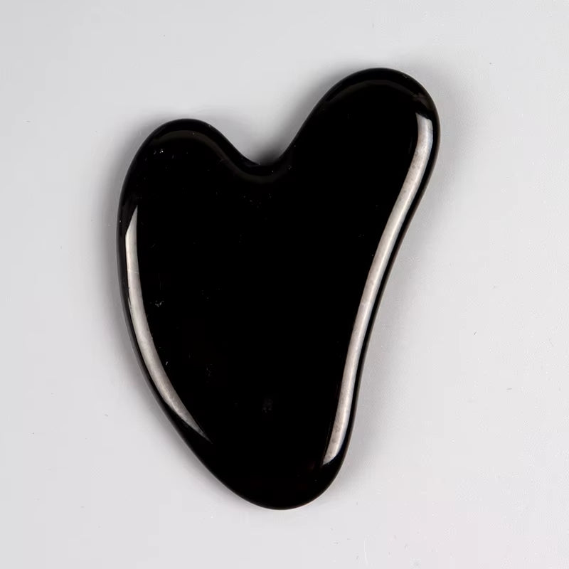 Heart Guasha Stone Face Rose Quartz Jade Massage Tool Chin Nose Lifting Firming Scraping Board Massage Facial Health Care Skin