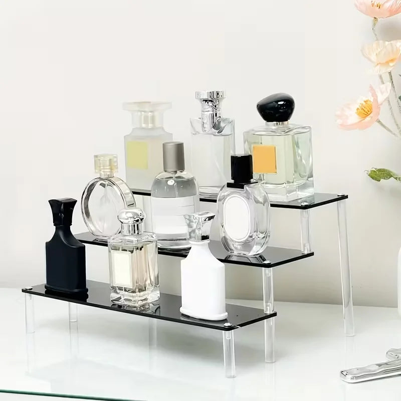 Clear Acrylic Display Stand for Anime Figures Cupcake Shelf Organizer Desserts Holder Jewels Display Risers Stand Perfume Stand