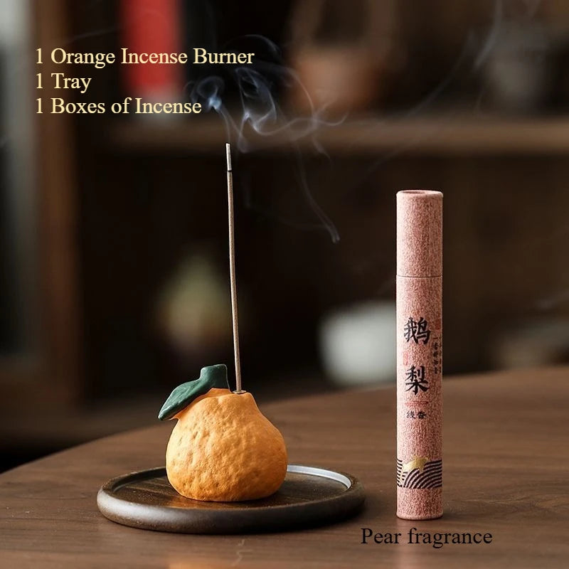 Creative Orange Thread Incense Burner Home Indoor Incense Insertion Incense Holder Incense Insertion Incense Burner
