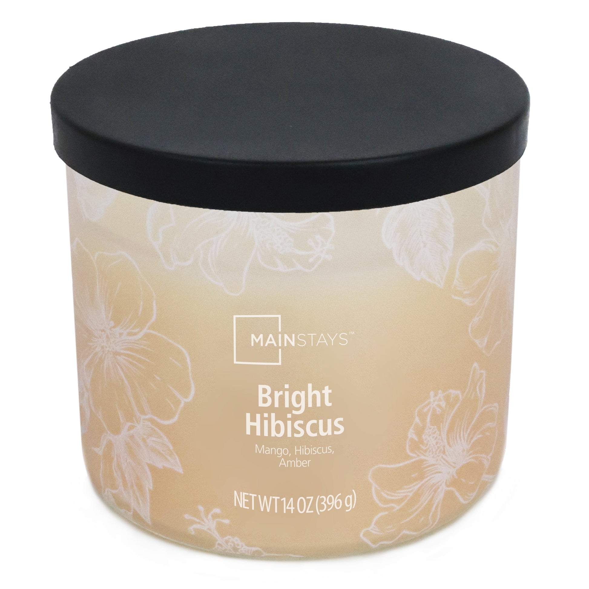 3-Wick Ombre Wrap Bright Hibiscus Scented Candle, 14 Oz
