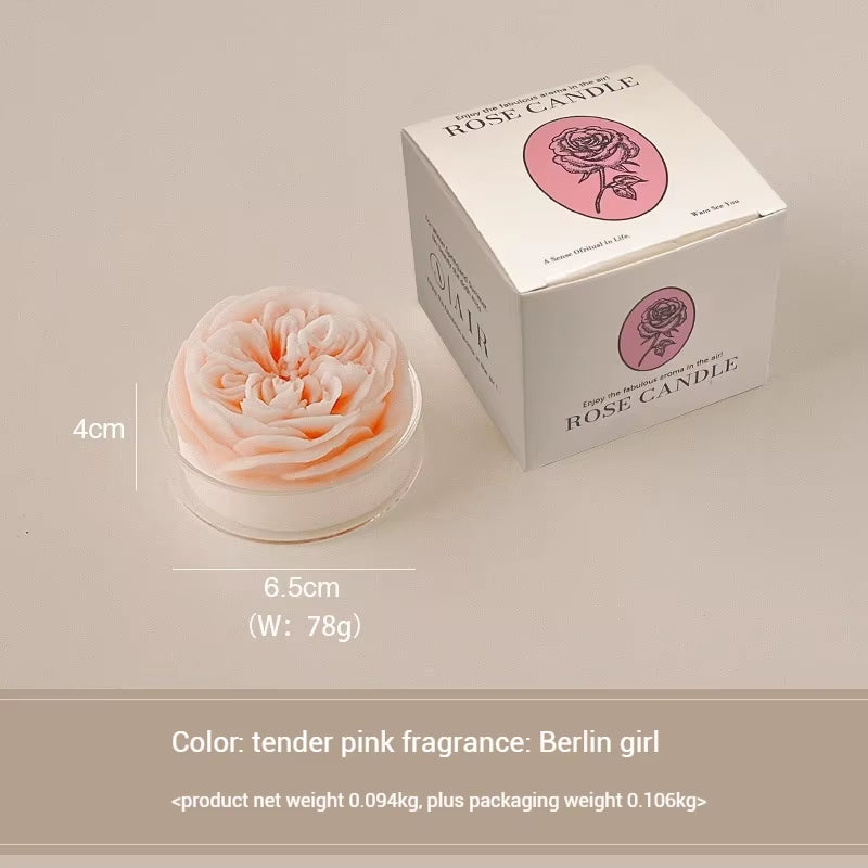 Modern Rose Scented Candles Soybean Wax Qixi Gifts Valentine'S Day Birthday Wedding Home Atmosphere Decorative Candles Gifts