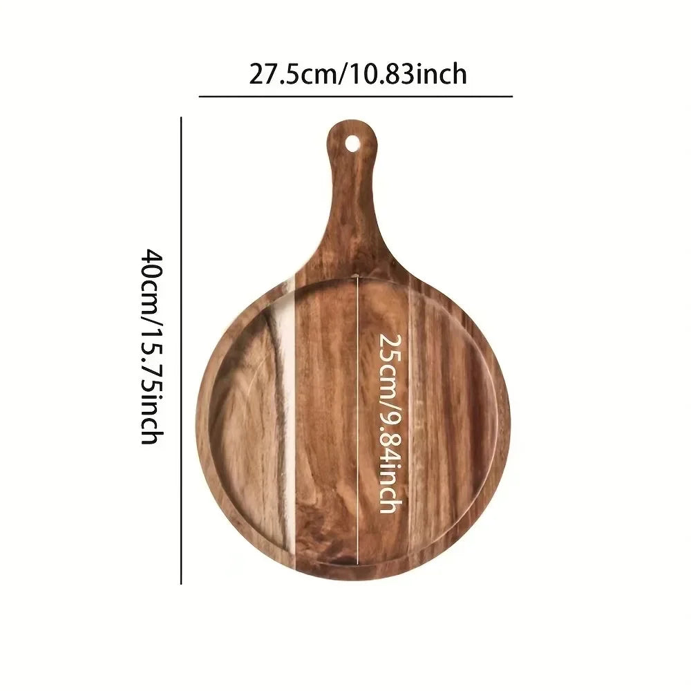 Multi-Layer Wood Display Rack for Dinner Plates and Snacks Decorative Trays, Kitchen Storage & Organization,Fruit Dish Plate