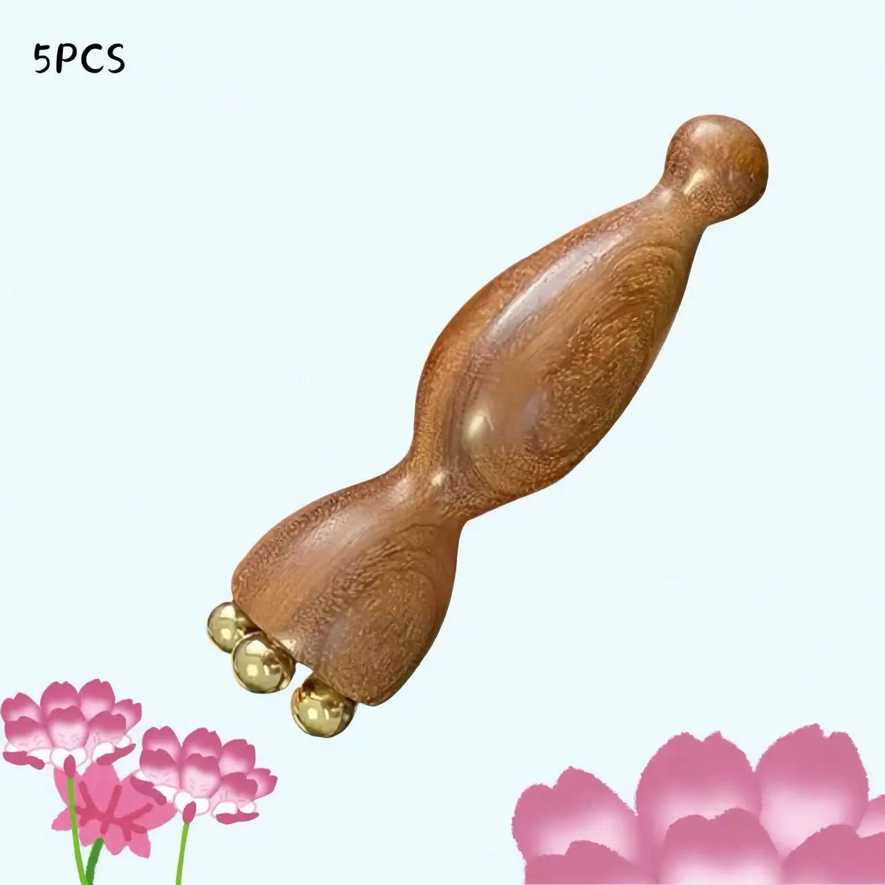 Hot Face Massage Tools Lotus Seedpod Beauty Brass & Rosewood Dark Circles Gua Sha Tool Eye Relaxation Meridians Acupoint Massage