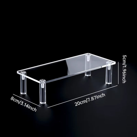 1-5 Tier Acrylic Display Stand Perfume Doll Clay Figurine Blind Box Storage Rack Transparent Ladder Makeup Organization W-2