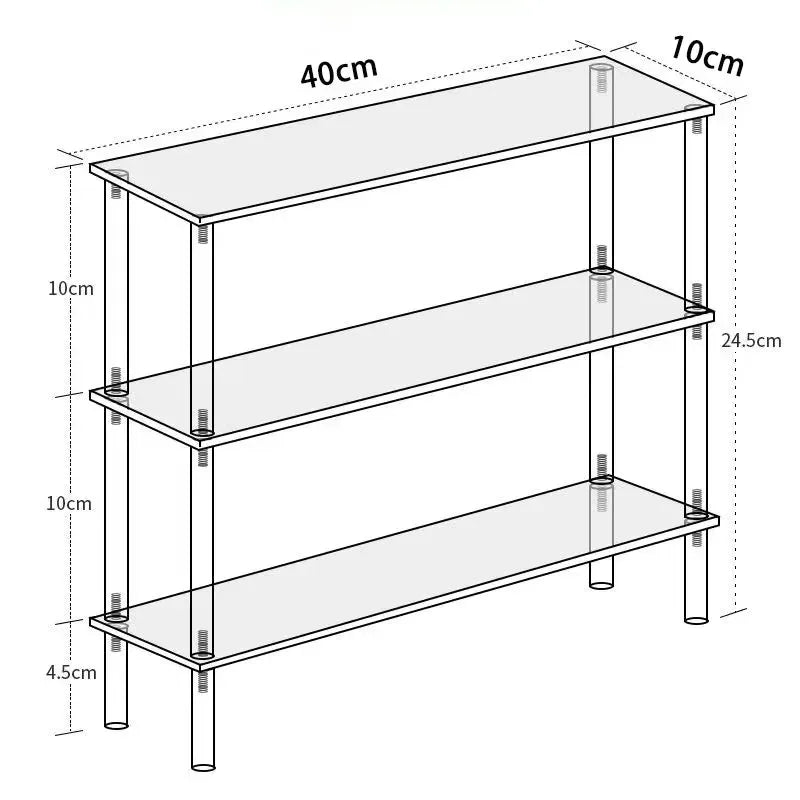 Vertical Acrylic Display Riser,Perfume Stand Organizer,Clear Display Shelf for Cosmetics,Cupcake,Action Figures,Pop Mart Dolls