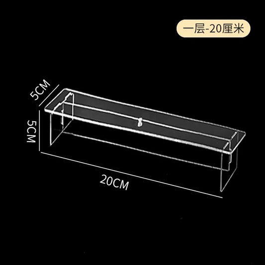 Clear Display Stand Figures Holder Blind Box Storage Perfume Cupcake Storage Shelf Organizer Jewellery Cosmetics Display Rack