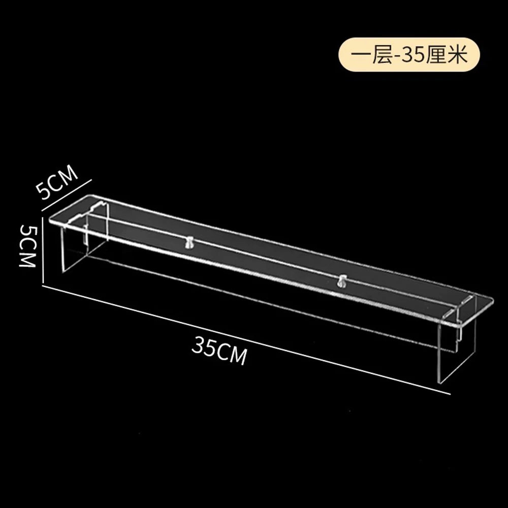 Clear Display Stand Figures Holder Blind Box Storage Perfume Cupcake Storage Shelf Organizer Jewellery Cosmetics Display Rack