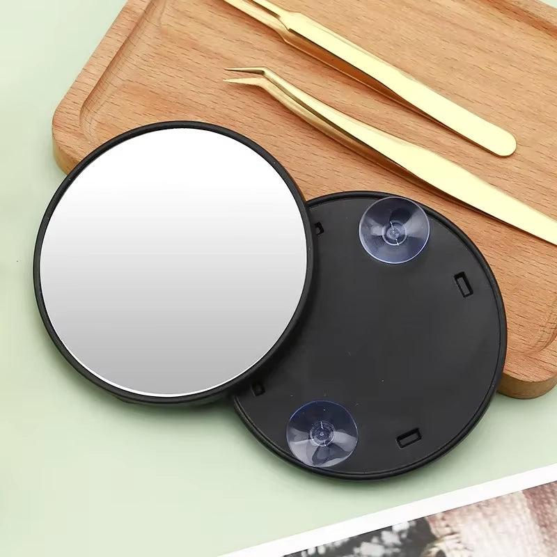 9Cm 5X/10X/15X Magnifying Mirror Suction Cup Mini Compact Makeup Mirror Hand Travel Small Pocket Vanity Mirrors Makeup Magnifier