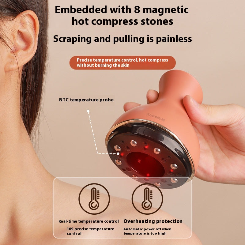 Electric Gua Sha Scraping Massager Cupping Scraping Dredging Meridian Brush