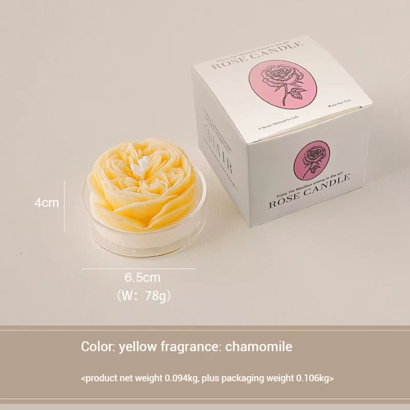 Modern Rose Scented Candles Soybean Wax Qixi Gifts Valentine'S Day Birthday Wedding Home Atmosphere Decorative Candles Gifts