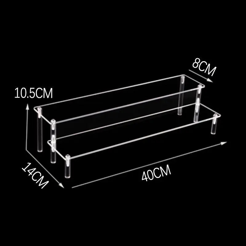 Acrylic Risers for Display 2-5 Tier Acrylic Display Stand Perfume ,Clear Cupcake Stand Holder for Figures Dessert Doll Shelves