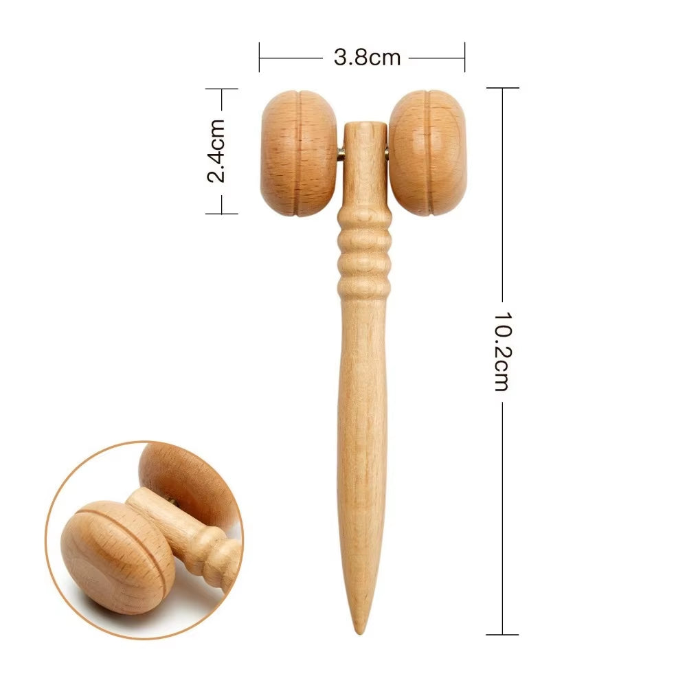 New 6/7/8Pcs/Set Wooden Facial Massage Tools Roller Anti-Aging Face Massager Kit Durable Scraping Board Manual Massage Tools