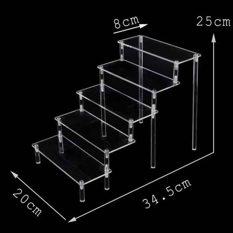 20-50Cm Acrylic Riser Display Riser Shelf for Figures Display Stand Display Cupcake Perfume Organizer Cologne Makeup Collection