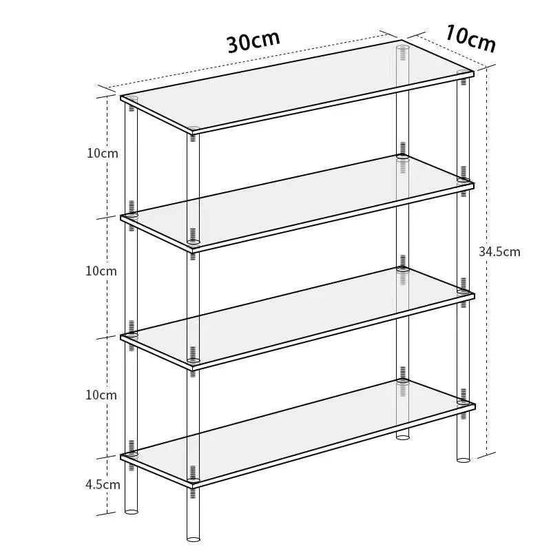 20-50Cm Acrylic Riser Display Riser Shelf for Figures Display Stand Display Cupcake Perfume Organizer Cologne Makeup Collection