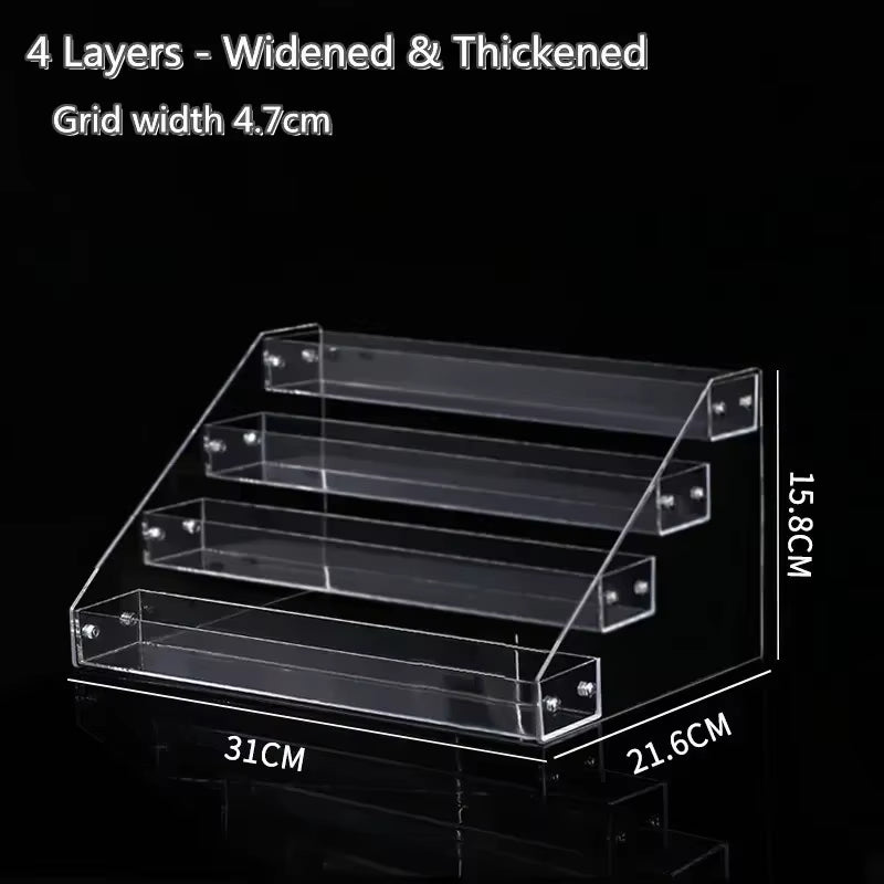 Transparent Acrylic Perfume Display Rack Multi-Layer Nail Polish Storage Rack Ladder Desktop Toy Display Rack Shop Display Tool