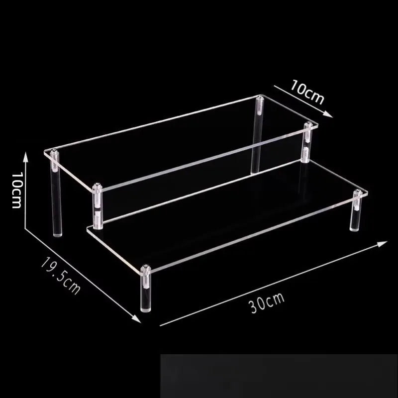 20-50Cm Acrylic Riser Display Riser Shelf for Figures Display Stand Display Cupcake Perfume Organizer Cologne Makeup Collection