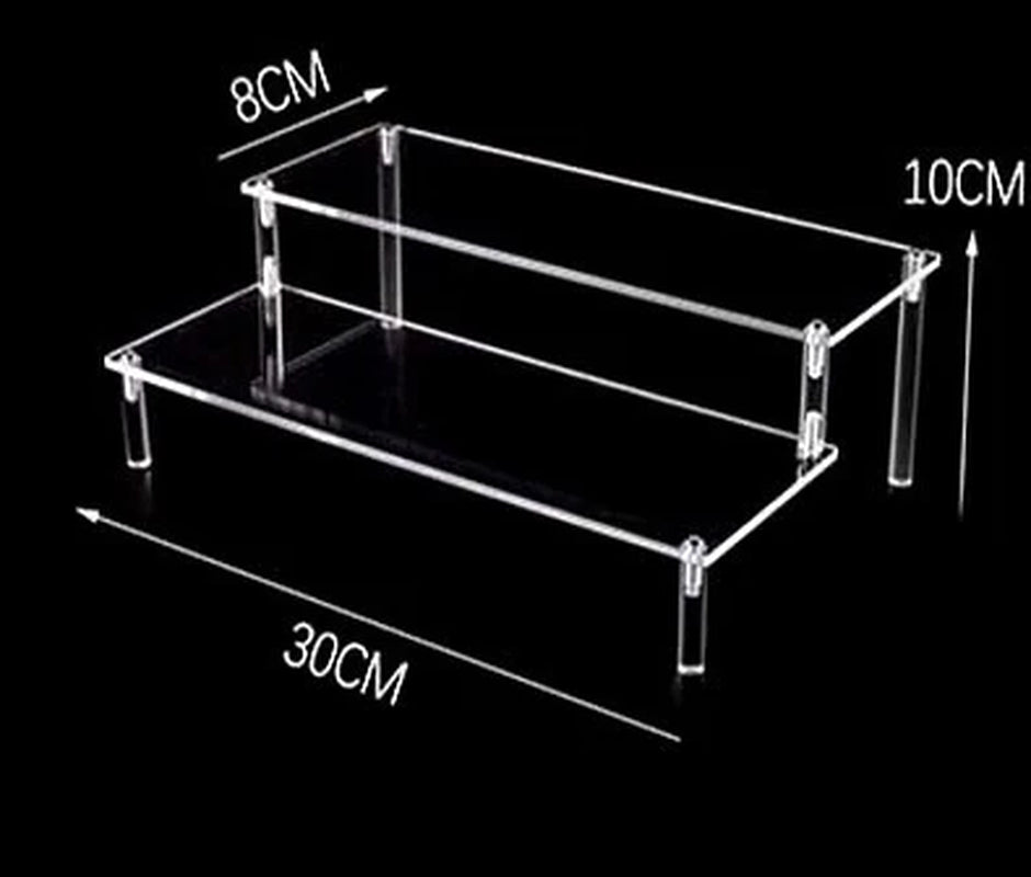 Clear Acrylic Display Stand for Anime Figures Cupcake Shelf Organizer Desserts Holder Jewels Display Risers Stand Perfume Stand