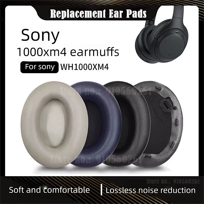 Soft Memory Foam Ear Pads Cushions for Sony WH-1000XM4 WH1000XM4 WH 1000 XM4 Earphone Earpads Replacement Earcups Drop Shipping