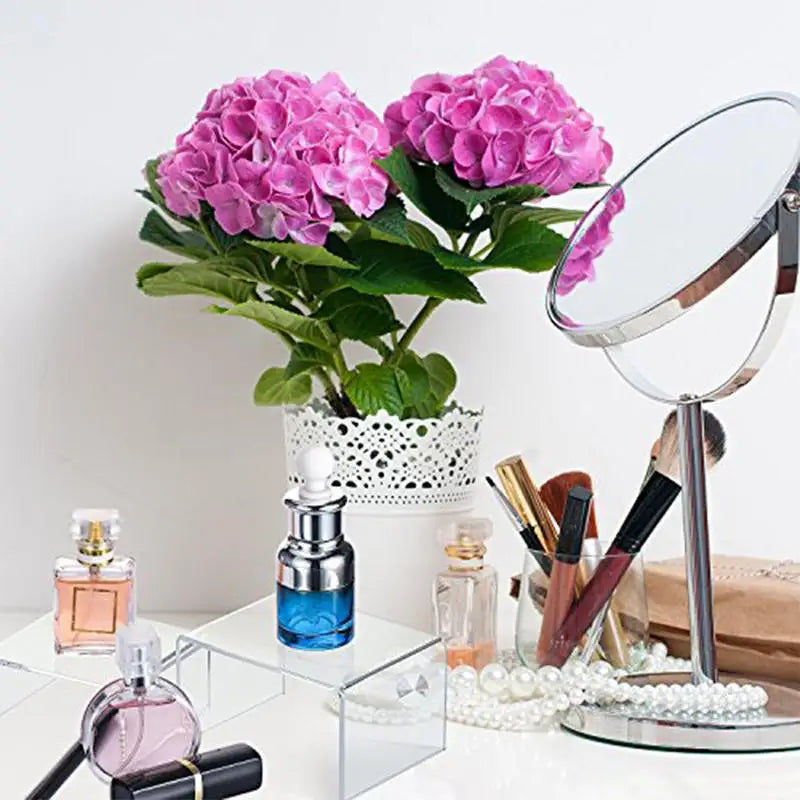 10Pcs Display Stands Stackable Storage Bins Clear Container Clear Acrylic Display Risers Makeup Perfume Organizer Perfume Stands