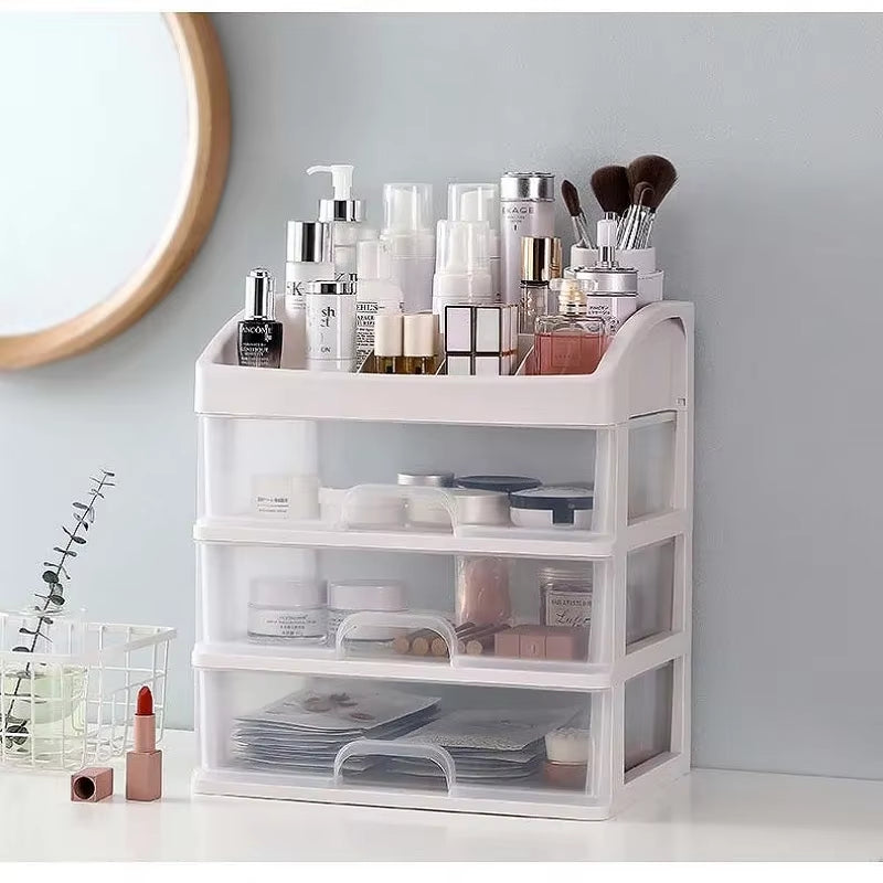 Make up Case Jewelry Container Box Makeup Organizer Drawers Plastic Cosmetic Storage Box Makeup Brush Holder Organizers