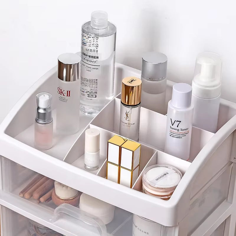 Make up Case Jewelry Container Box Makeup Organizer Drawers Plastic Cosmetic Storage Box Makeup Brush Holder Organizers