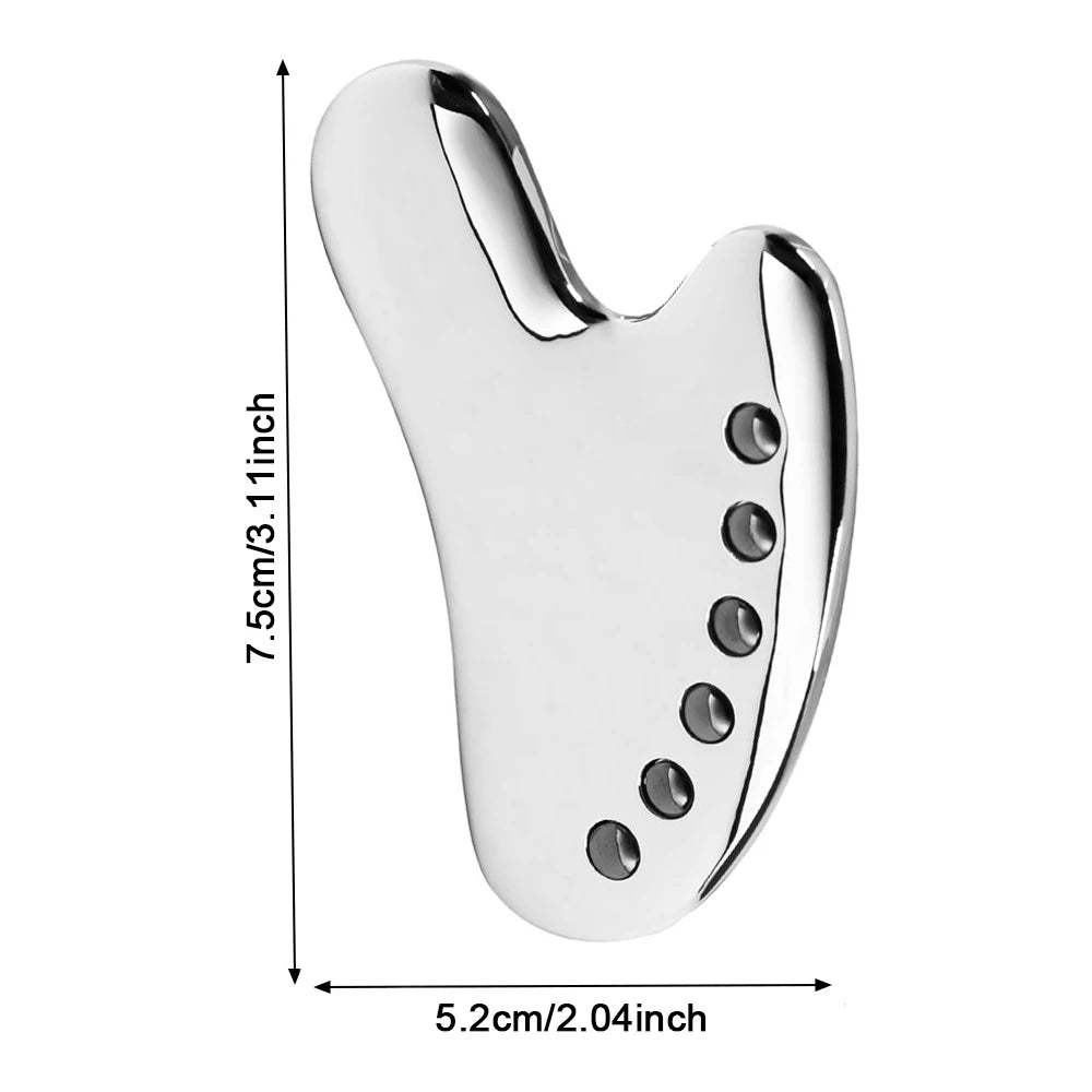 1PC Stainless Steel Muscle Scraper Massage Tool Gua Sha Iastm for Deep Tissue Scraping for Myofascial Release,Muscle Pain Relief