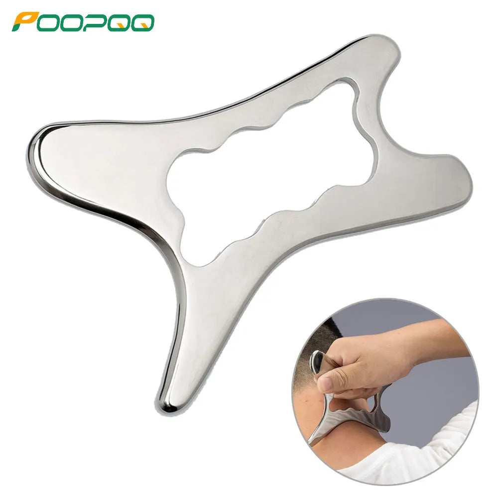 Stainless Steel Scraping Gua Sha Tools, Muscle Scraper Tool, IASTM Massage Tool for Relaxing Soft Tissue, Reduce Head, Neck Pain