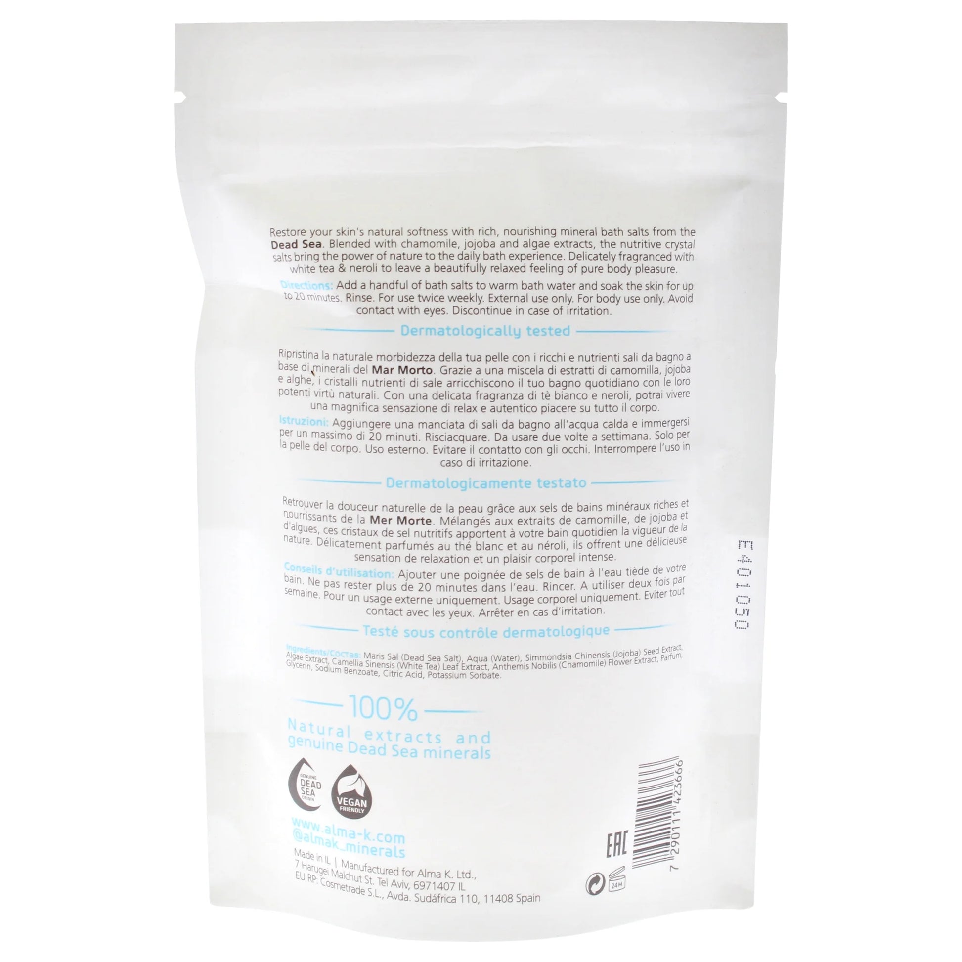 Crystal Dead Sea Bath Salts, Bath Soak, 9.1 Oz