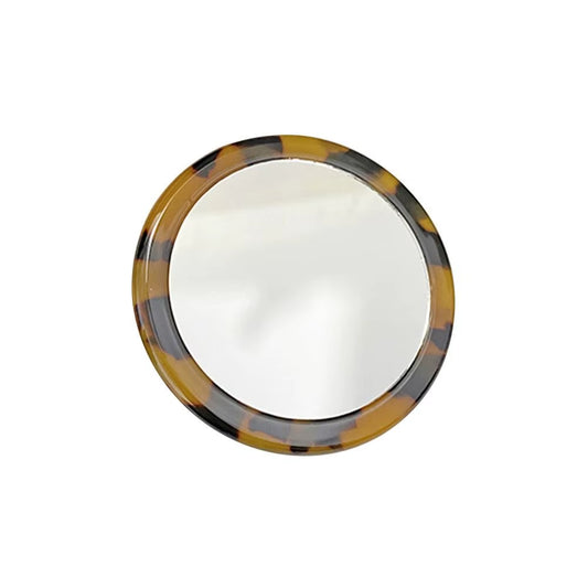New Simple Acetate Mini round Mirror Makeup Mirror Cosmetic Vanity Mirror SPA Salon Compact Mirrors Portable Beauty Mirrors