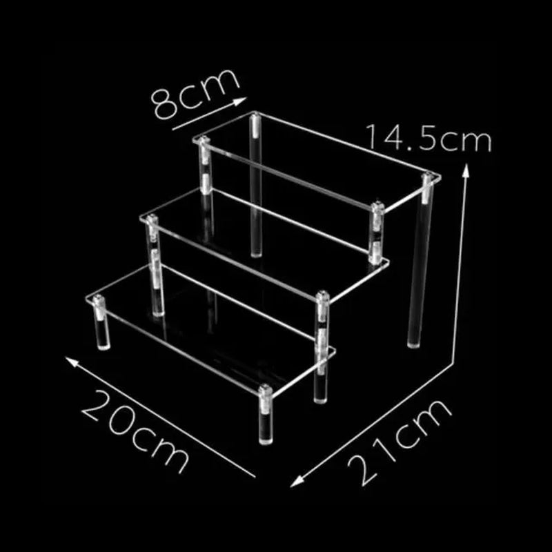 20-50Cm Acrylic Riser Display Riser Shelf for Figures Display Stand Display Cupcake Perfume Organizer Cologne Makeup Collection