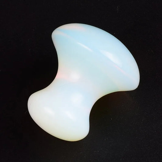 Opalite Mushroom Face Gua Sha Natural Jade Crystal Stone Eye Massager Skin Care Neck Body Scraping Board Beauty Product