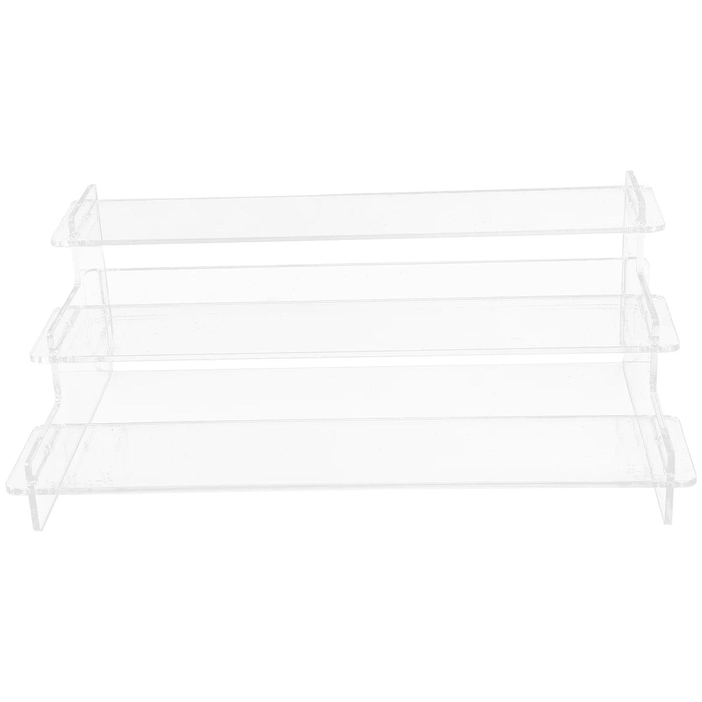 Transparent Ladder Display Rack Cake Stand Perfume Acrylic Figurine Holder Bracelet Necklace Stairs Exhibitor Figures