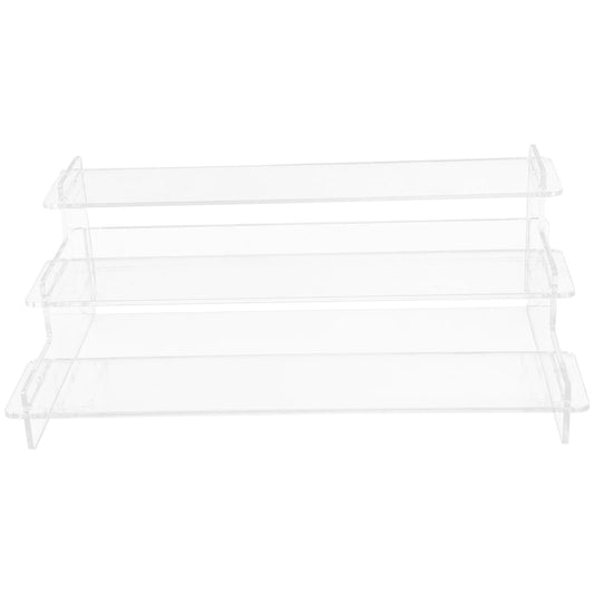 Transparent Ladder Display Rack Cake Stand Perfume Acrylic Figurine Holder Bracelet Necklace Stairs Exhibitor Figures