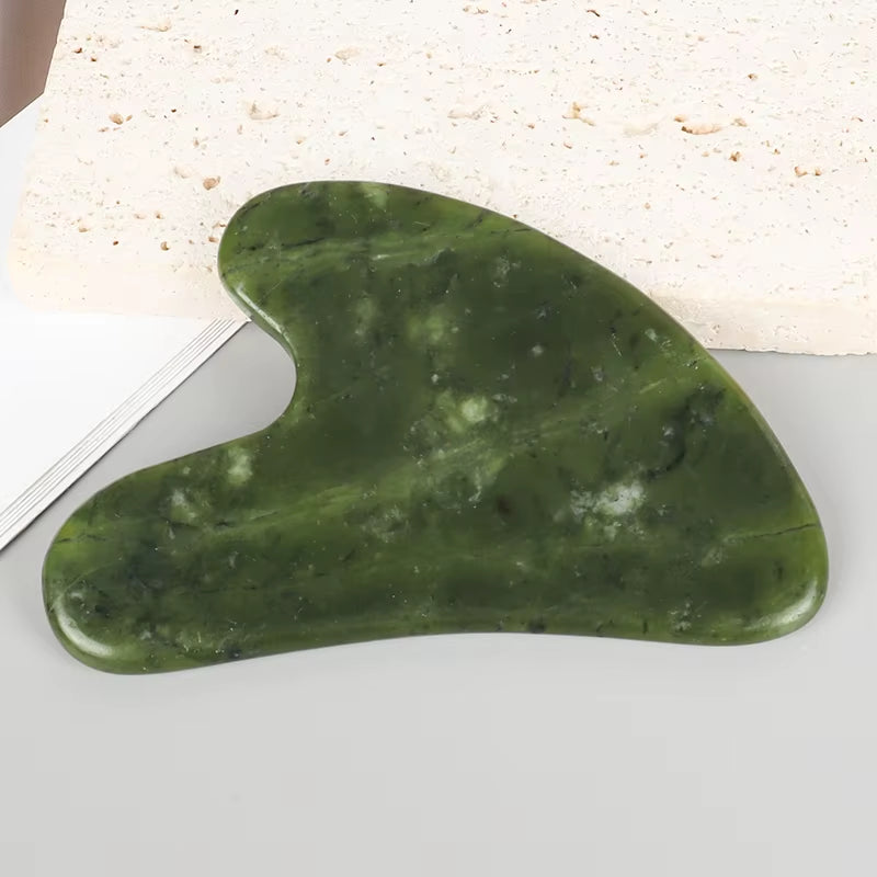 Heart Guasha Stone Face Rose Quartz Jade Massage Tool Chin Nose Lifting Firming Scraping Board Massage Facial Health Care Skin