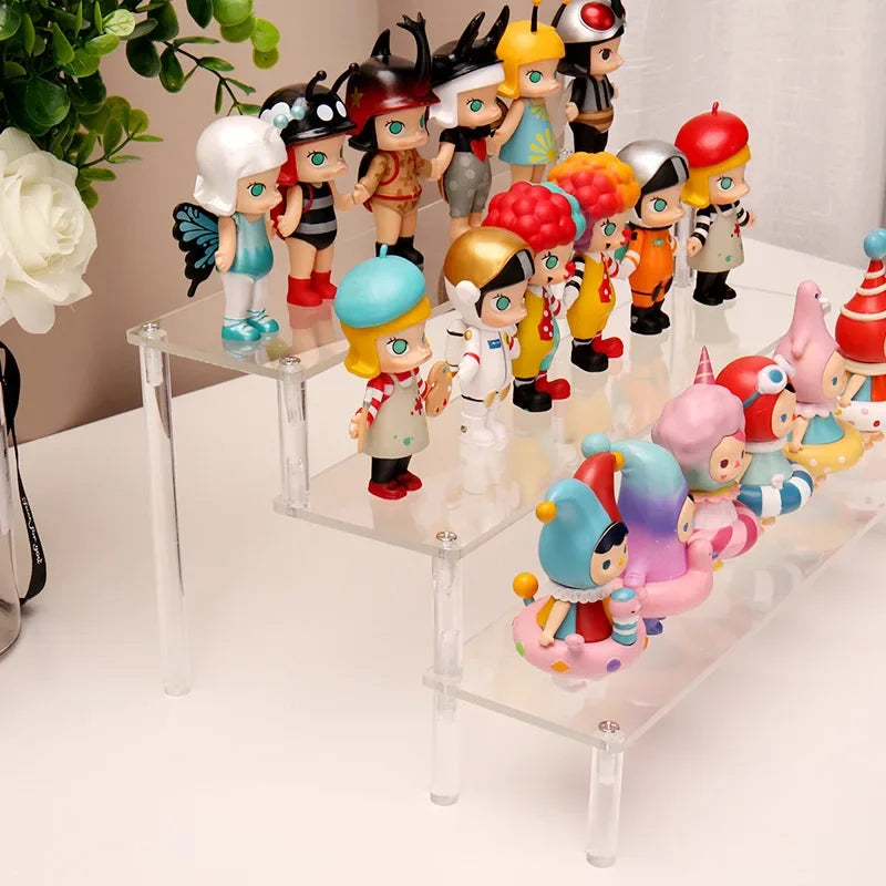 Acrylic Display Stand Ladder Shelf Hand-Made Figure Toy Animation Car Model Blind Box Perfume Storage Model Stand