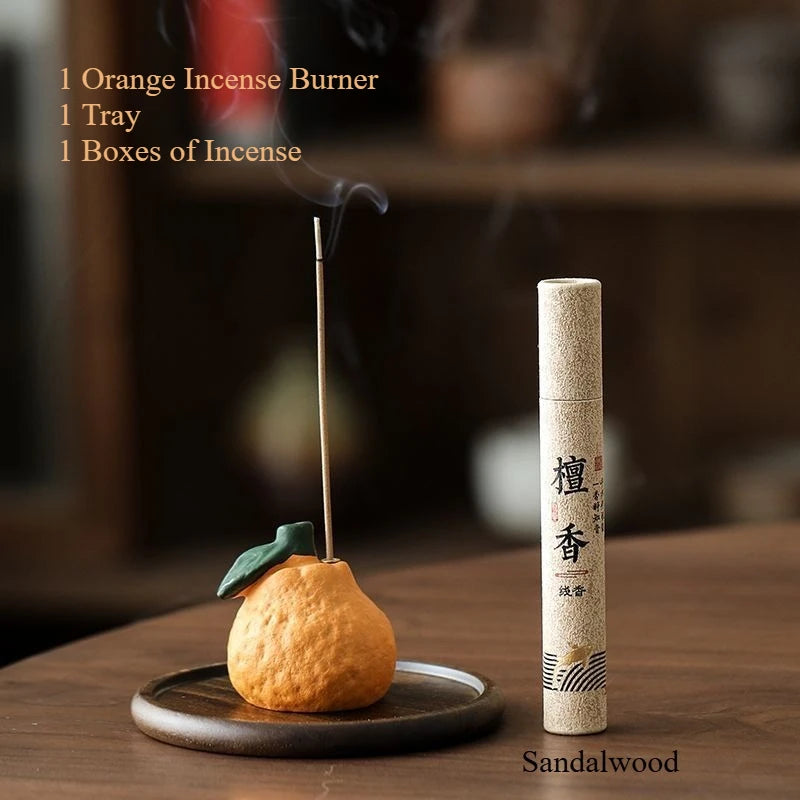 Creative Orange Thread Incense Burner Home Indoor Incense Insertion Incense Holder Incense Insertion Incense Burner