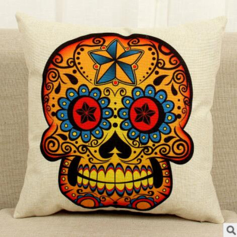 New Fabric Cushions, Skull Pattern