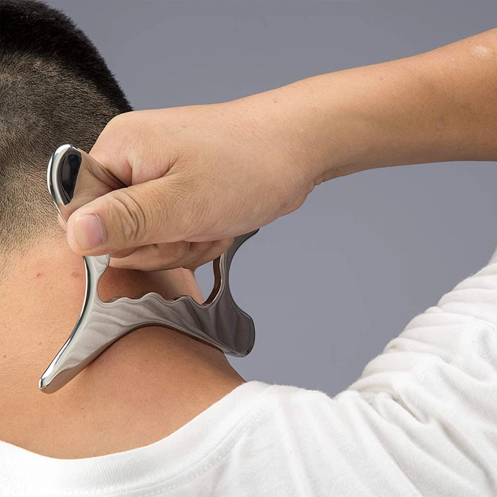 Stainless Steel Scraping Gua Sha Tools, Muscle Scraper Tool, IASTM Massage Tool for Relaxing Soft Tissue, Reduce Head, Neck Pain