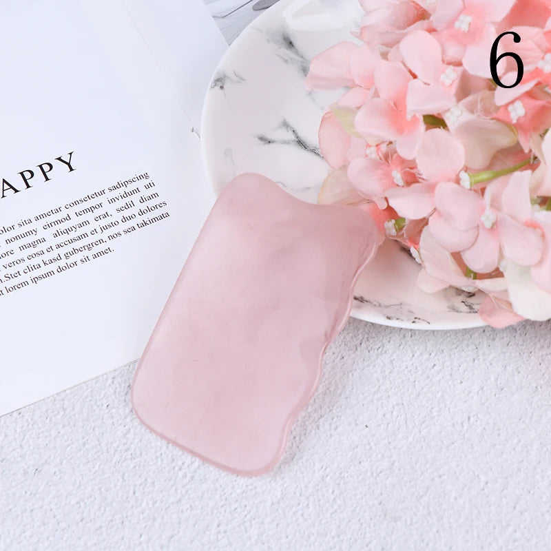 Skin Scraping Resin Gua Sha Massage Board Guasha Plate Face Eye SPA Massager Scrapers Tools for Face Neck Back Body Legs