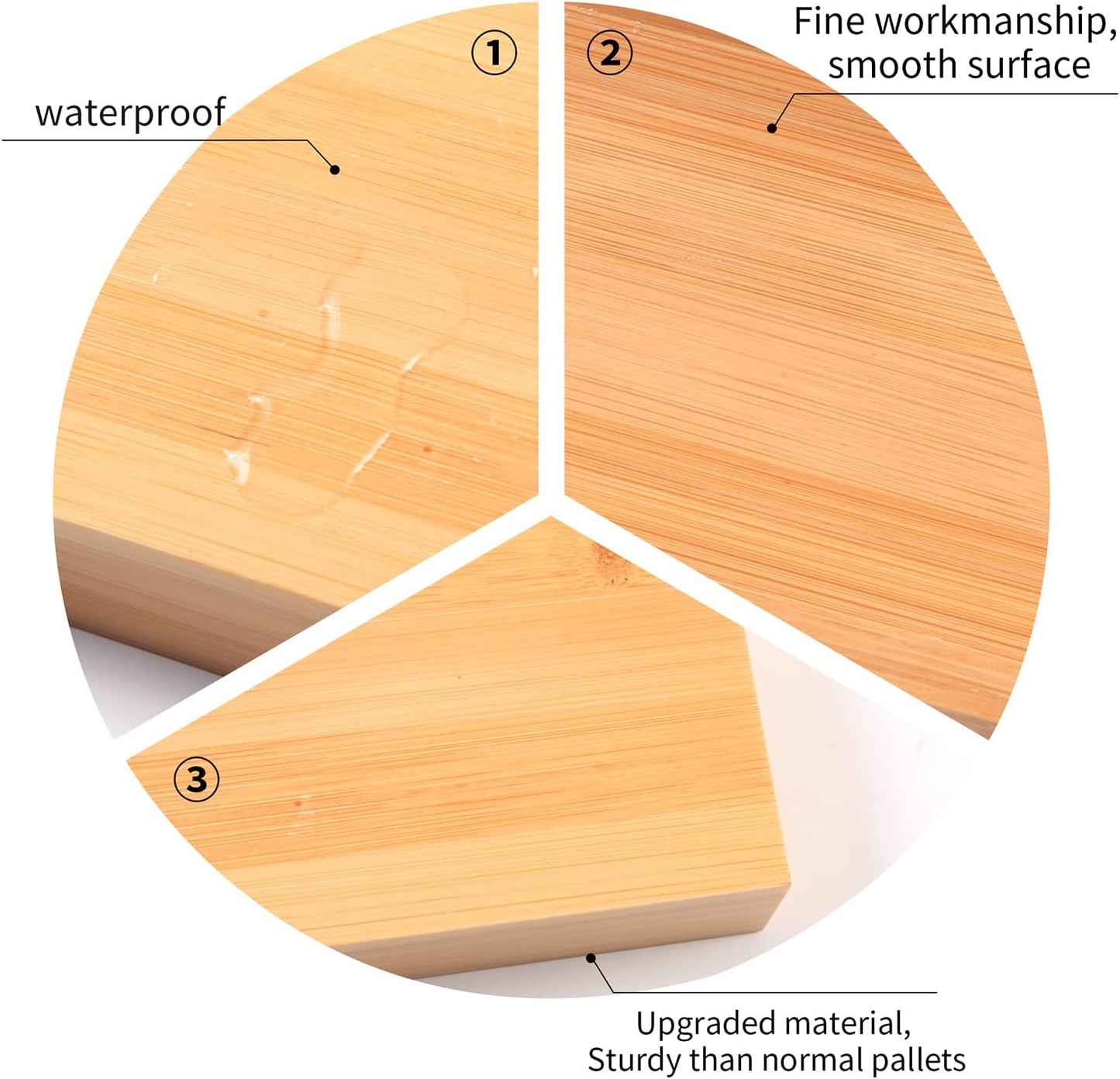 Natural Bamboo Bathroom Tray, Perfume Tray, Vanity Tray, Smooth and Thick Wooden Tray Holder for Perfume, Toiletries, Cosmetics, Decor and More-Rustic Bath Accessories and Perfume Trays for Dresser