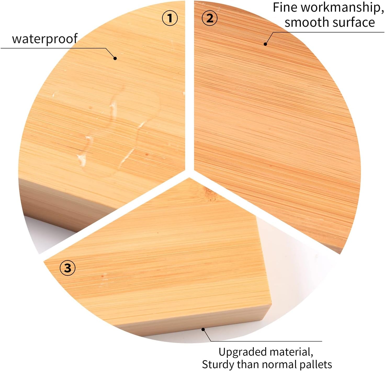 Natural Bamboo Bathroom Tray, Perfume Tray, Vanity Tray, Smooth and Thick Wooden Tray Holder for Perfume, Toiletries, Cosmetics, Decor and More-Rustic Bath Accessories and Perfume Trays for Dresser