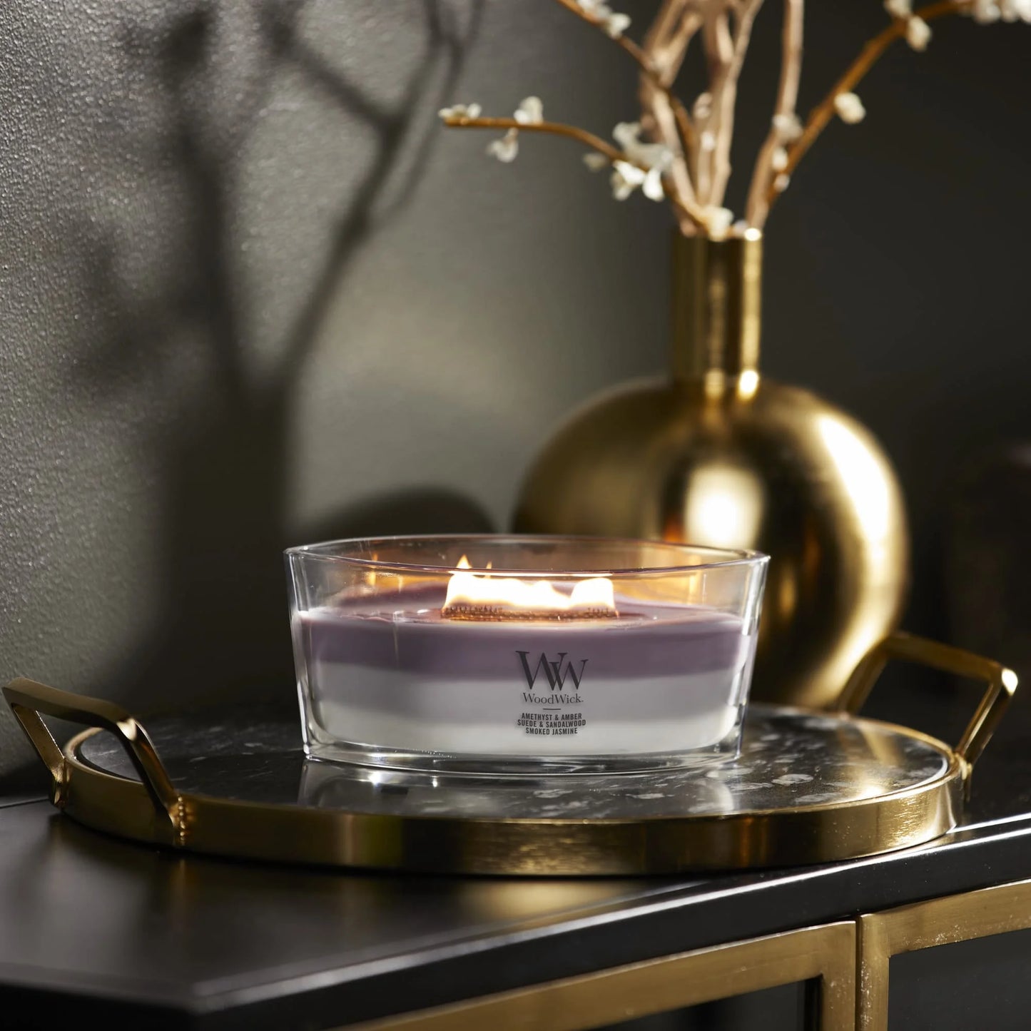 Ellipse Trilogy Scented Candle, Amethyst Sky, 16 Oz