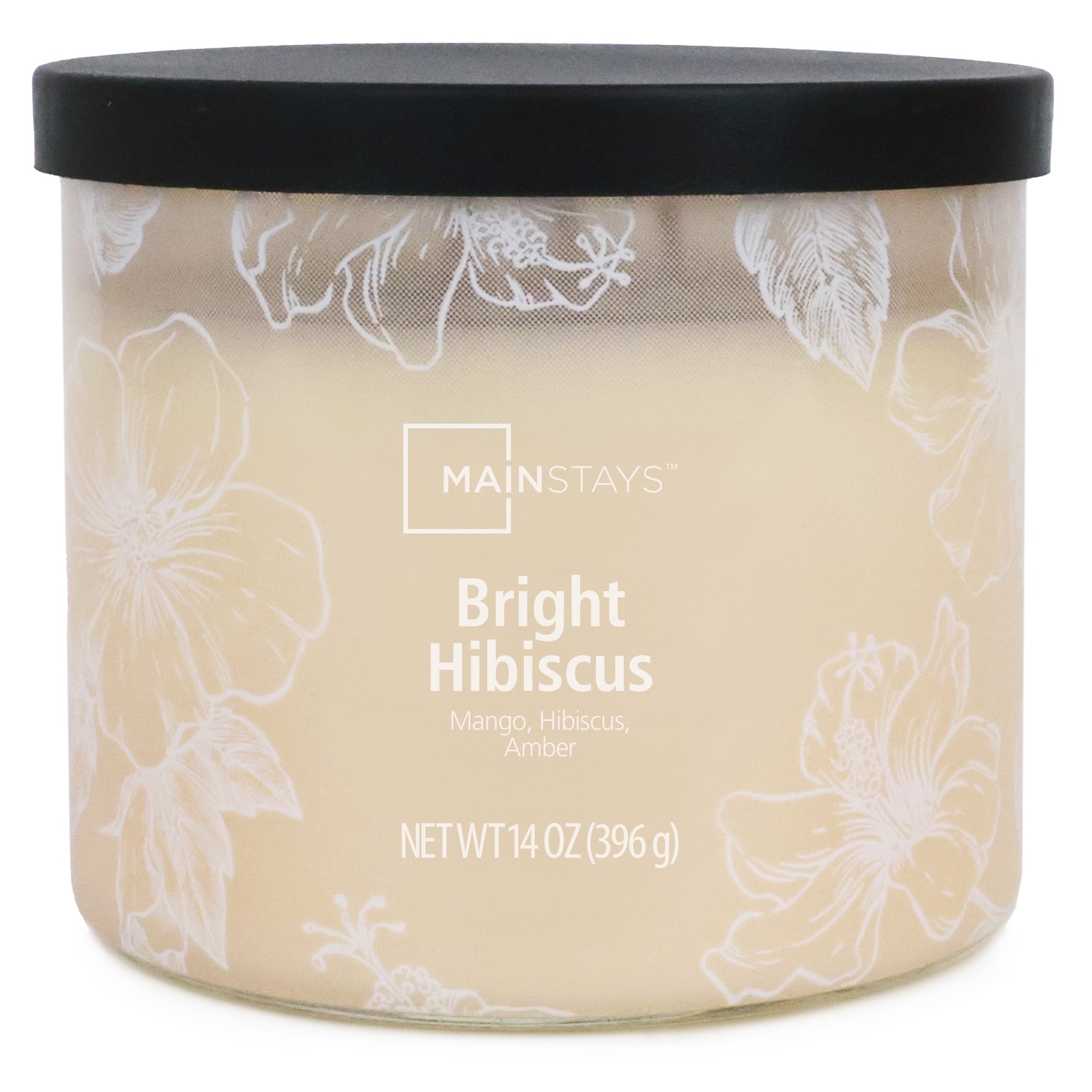 3-Wick Ombre Wrap Bright Hibiscus Scented Candle, 14 Oz