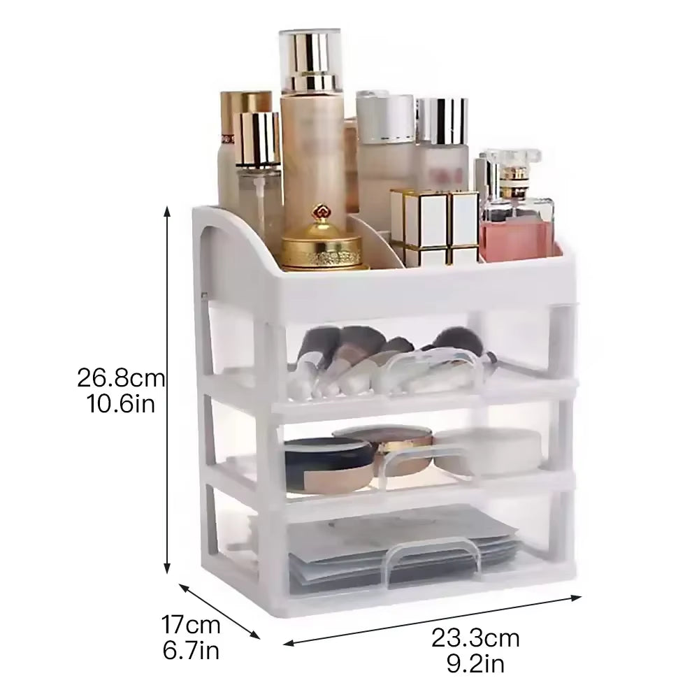 Make up Case Jewelry Container Box Makeup Organizer Drawers Plastic Cosmetic Storage Box Makeup Brush Holder Organizers
