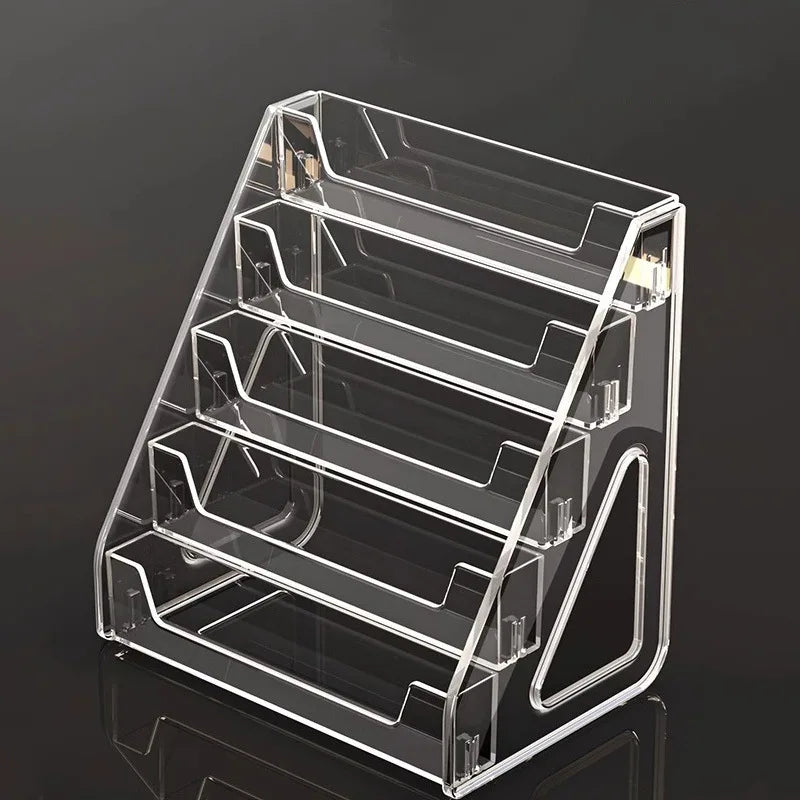 Acrylic Display Riser Stand Shelf Clear Perfume Holder Desktop Organizer for Figures Toys - Desktop Decoration Showcase