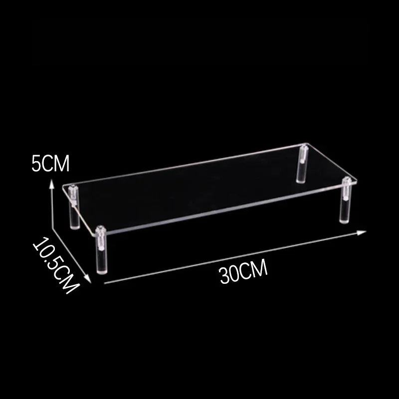 Acrylic Display Stand Transparent Ladder Shelf Doll Clay Figurine Animation Car Model Blind Box Perfume Storage Model Stand