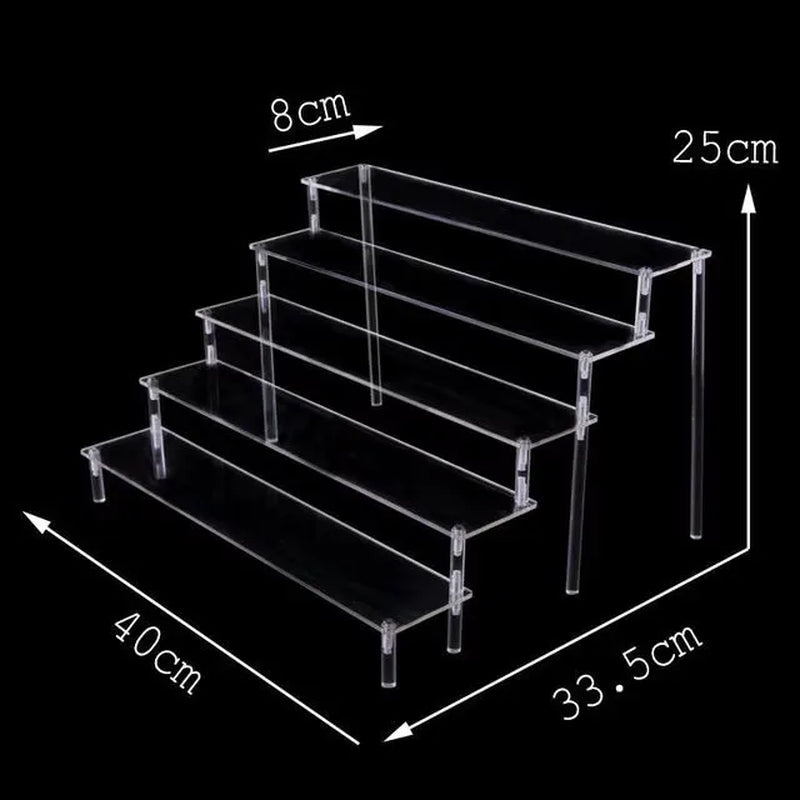20-50Cm Acrylic Riser Display Riser Shelf for Figures Display Stand Display Cupcake Perfume Organizer Cologne Makeup Collection
