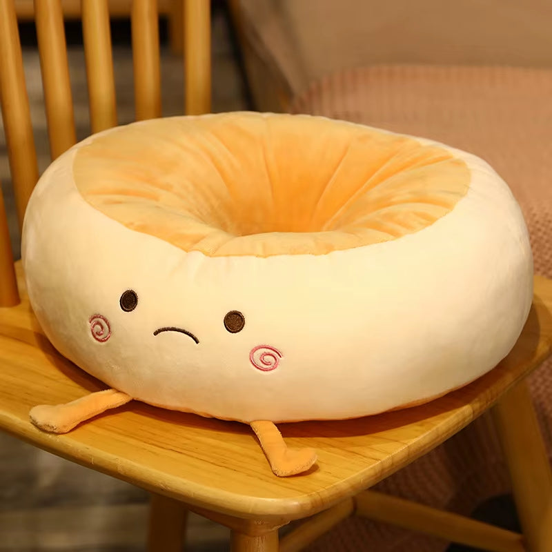 Bread Cushion Office Sitting Floor Chair Cushions Student Memory Cotton Thickened Soft Cartoon Nap Pillow for Waist Support